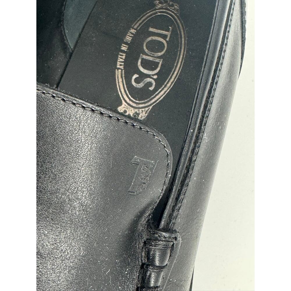 Tod's Black Leather Loafers - Picture 9 of 10